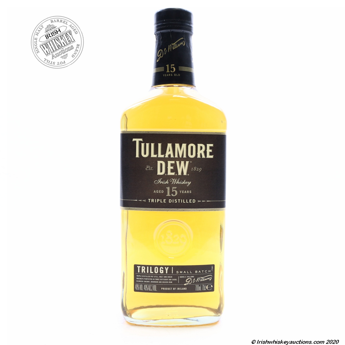 Irish Whiskey Auctions | Tullamore DEW 15 Year old Trilogy